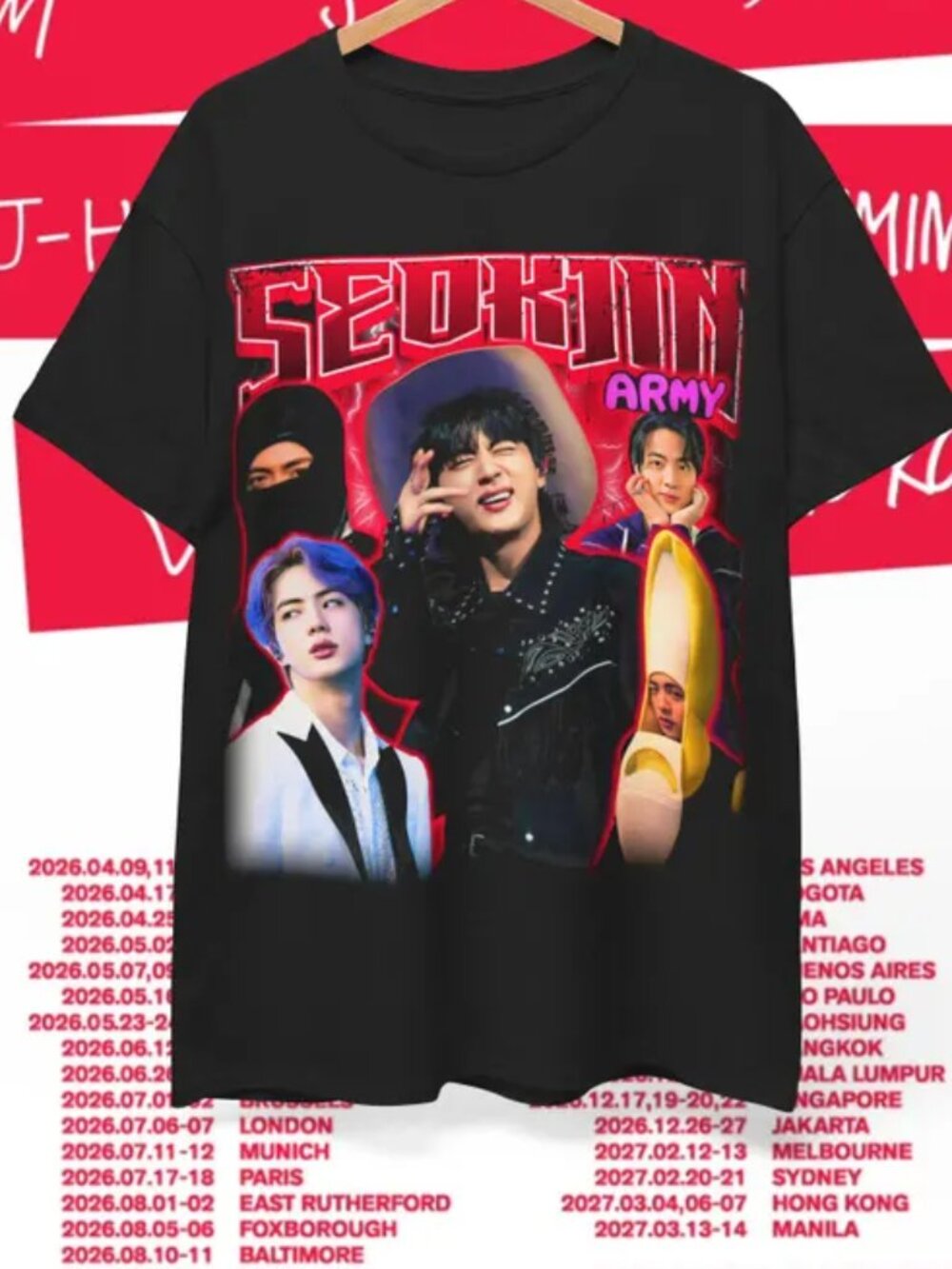 Retro 90's Jin Cowboy Unisex Heavy Cotton Tee